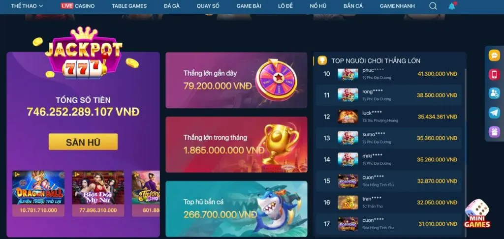 Người chơi trúng Jackpot tại win678